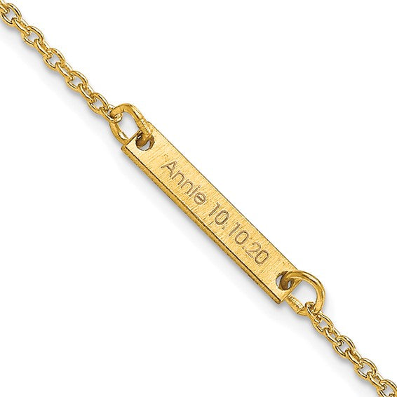 14K Rose Gold-Plated Sterling Silver 30 mm 3-Letter Script Monogram Bangle  6 1/2 Bracelet