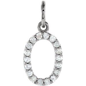 Natural Diamond Numeral Charm - Luvona