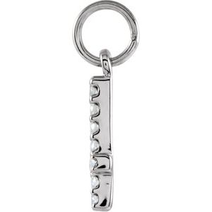 Natural Diamond Numeral Charm - Luvona