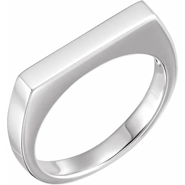 3 mm Engravable Stackable Ring No Engraving- Luvona